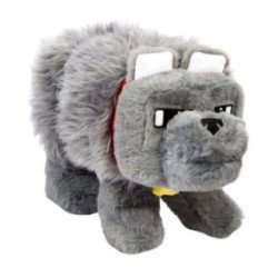 Peluche Minecraft le Film - Dennis le Loup - 20Cm