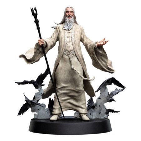 Statuette Seigneur des Anneaux - Saruman le Blanc - 26Cm