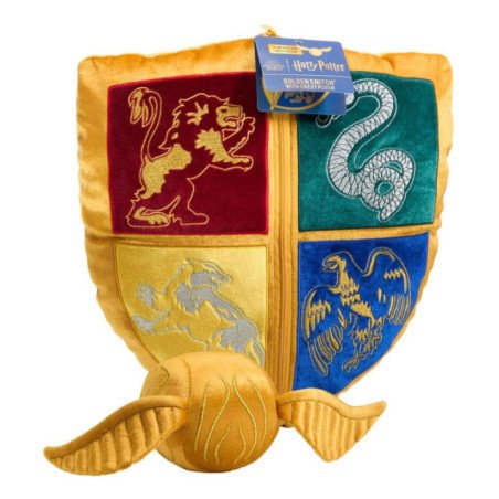 Peluche Harry Potter - Blason Quidditch Vif d'Or - 38Cm