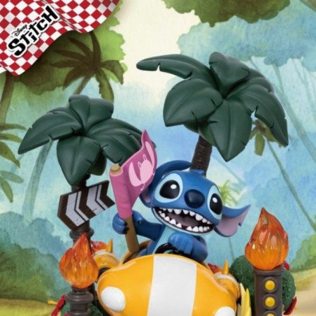 Figurine D-Stage - Stitch Voiture