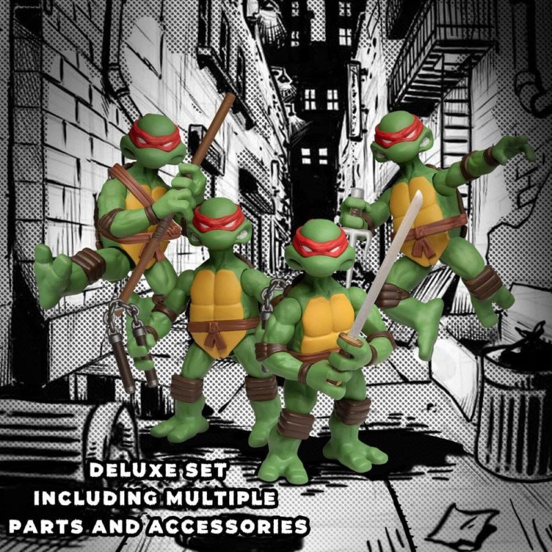 Pack 4 Figurines Articulées Tortues Ninja - 8Cm Pack 4 Figurines Articulées Tortues Ninja - 8Cm