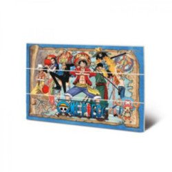 Tableau Bois One Piece - 20x30Cm