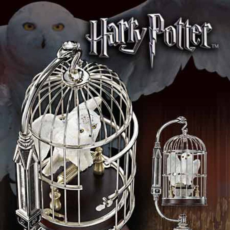 Réplique Harry Potter - Hedwige en cage - 25Cm Réplique Harry Potter - Hedwige en cage - 25Cm