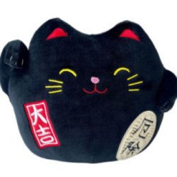 Peluche Maneki Neko Noir - 40Cm