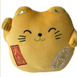 Peluche Maneki Neko Jaune - 40Cm
