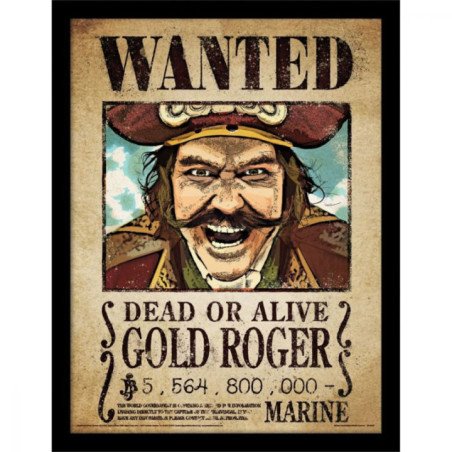 Cadre One Piece Wanted - Gold Roger