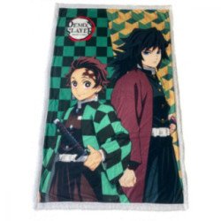 Plaid Demon Slayer Tanjiro & Tomioka 100 x 150
