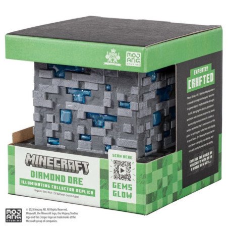Lampe Minecraft -  Diamond Cube - 10Cm