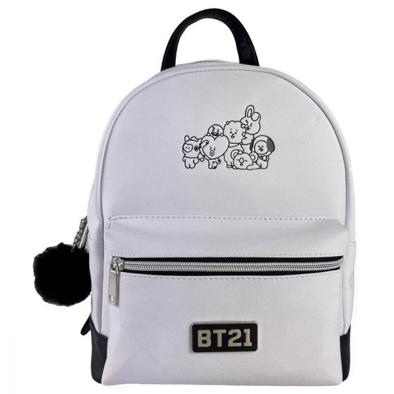 Sac à Dos Fashion BT21 White Sac à Dos Fashion BT21 White
