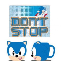 Mug 3D Sonic + Puzzle