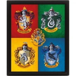 Cadre 3D Lenticulaire - Harry Potter Maisons
