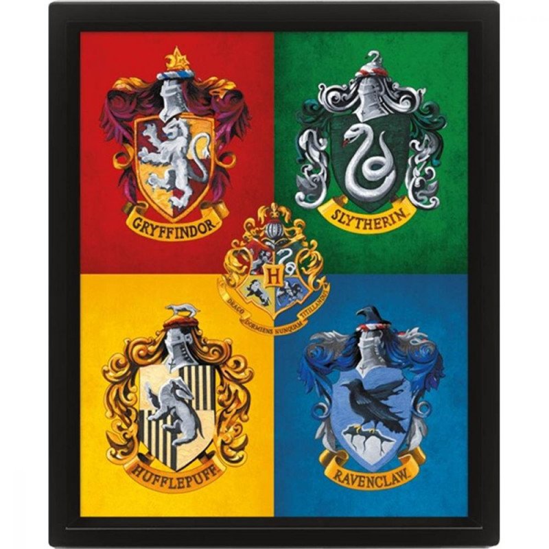 Cadre 3D Lenticulaire - Harry Potter Maisons