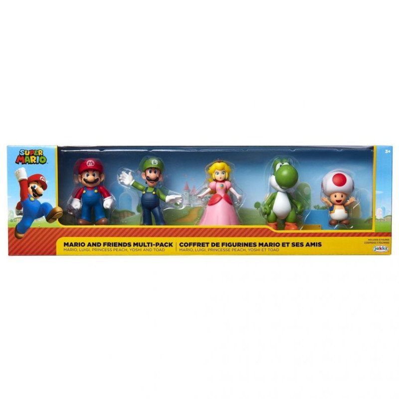 Figurine Super Mario - Assortiment 5 Figurines Friends - 6Cm Figurine Super Mario - Assortiment 5 Figurines Friends - 6Cm