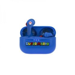 Ecouteur Earpods Bluetooth Super Mario Bleu
