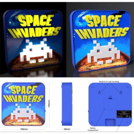 Lampe 3D Light - Space Invaders