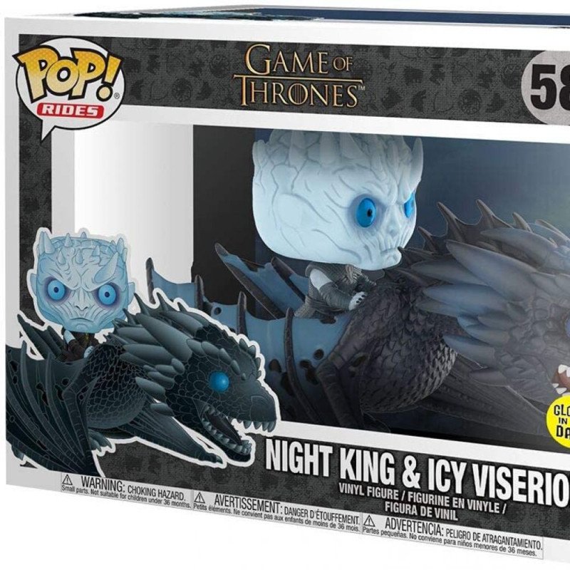 POP Game of Thrones - Night King & Icy Viserion (Fluorescant) - 58 POP Game of Thrones - Night King & Icy Viserion (Fluorescant) - 58
