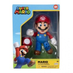 Figurine Super Mario - Mario + Champignon - 10Cm