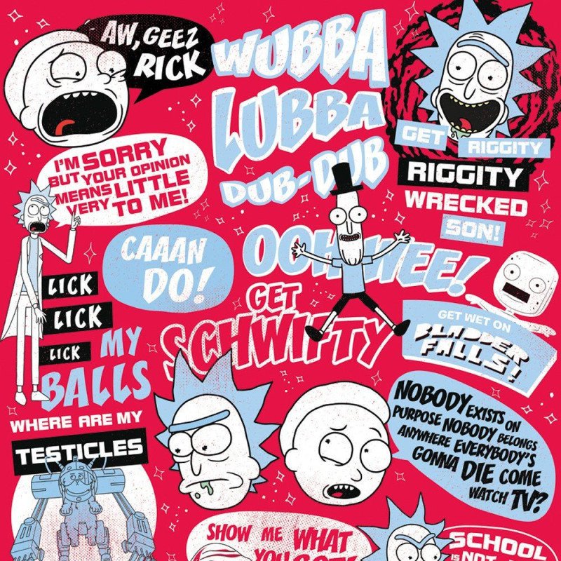 Poster Rick & Morty Quote Poster Rick & Morty Quote