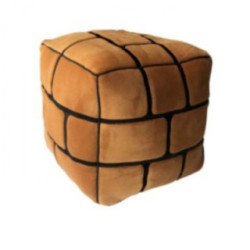 Coussin Mario  Brique Cube 3D