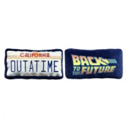Coussin Retour Vers le Futur - Plaque - 40Cm