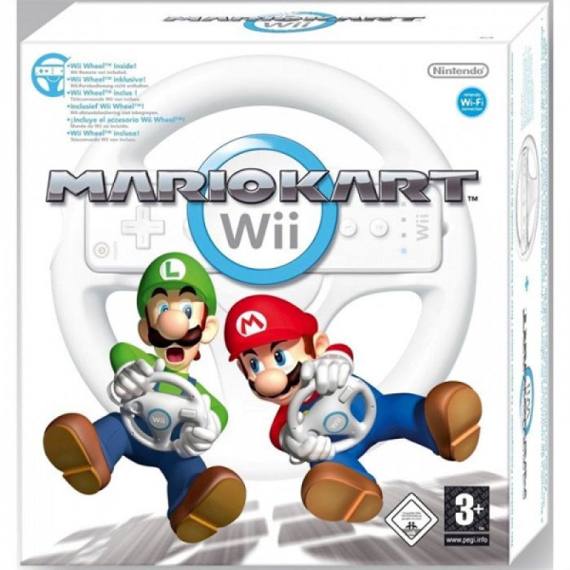 Mario Kart Wii + Volant - Boite Mario Kart Wii + Volant - Boite