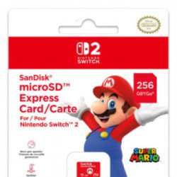 Carte Micro SD Express 256 Go pour Switch 2 (Mario)