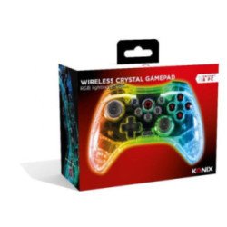 KONIX - Manette Sans Fil Switch Cristal