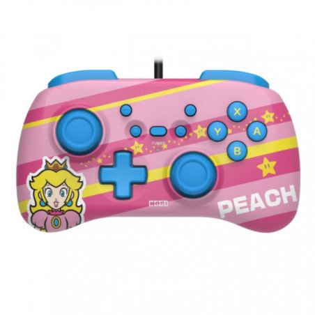 HORI - Mini Manette Filaire Switch - Mario Peach