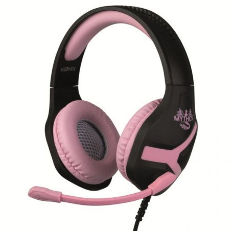 KONIX - Micro-Casque Filaire - Nemesis Black Pink