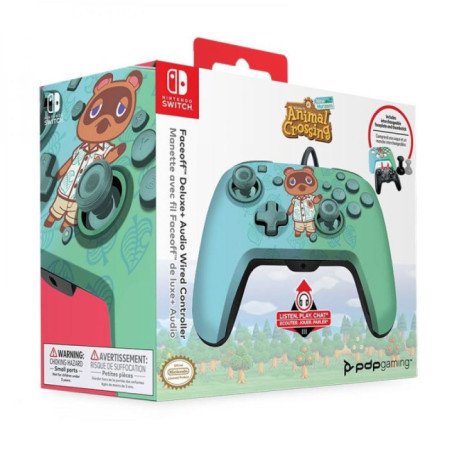 PDP - Manette Filaire Switch Animal Crossing - Nook