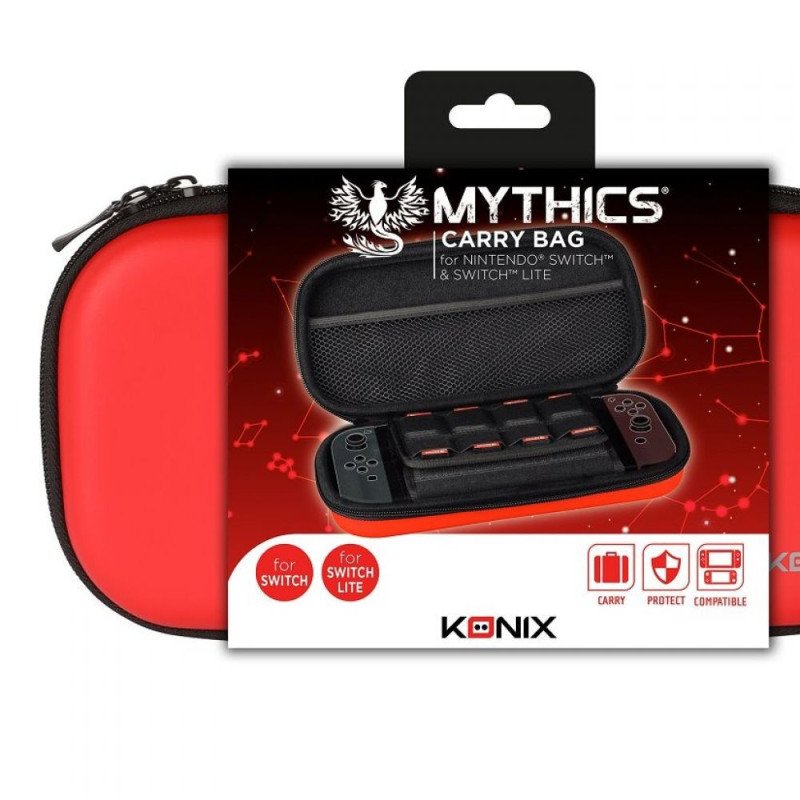 KONIX - Sacoche Switch - Simili Rouge KONIX - Sacoche Switch - Simili Rouge