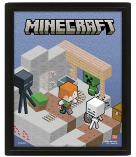 Cadre 3D Lenticulaire - Minecraft