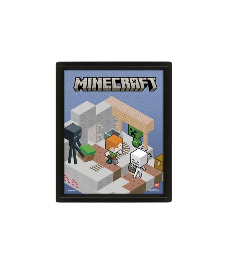 Cadre 3D Lenticulaire - Minecraft Cadre 3D Lenticulaire - Minecraft
