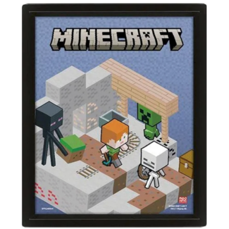 Cadre 3D Lenticulaire - Minecraft