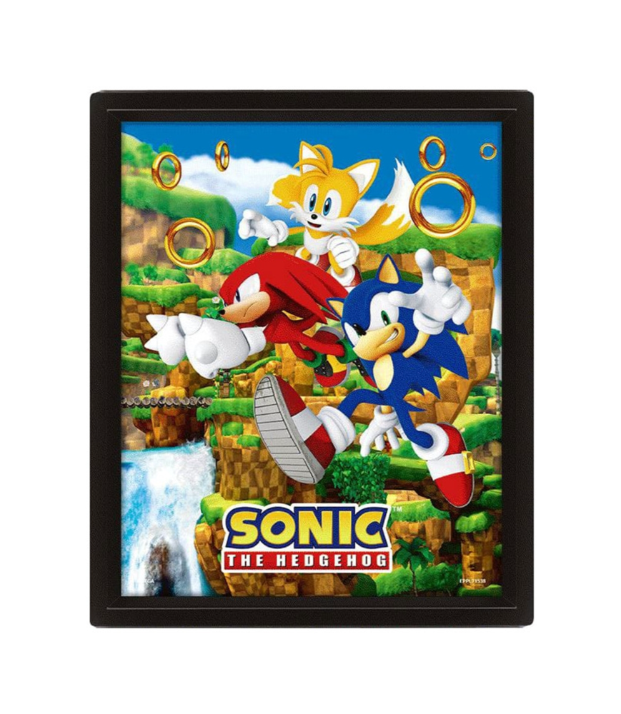 Cadre 3D Lenticulaire - Sonic Cadre 3D Lenticulaire - Sonic