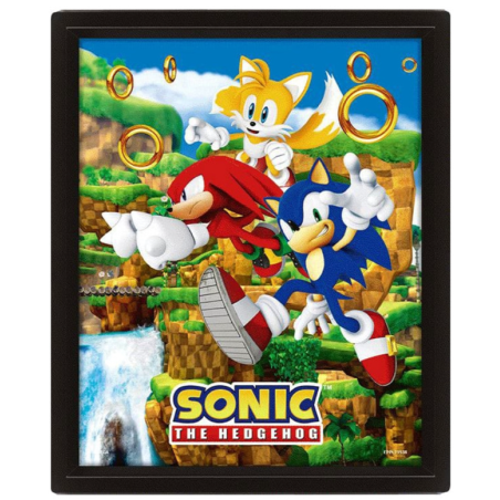 Cadre 3D Lenticulaire - Sonic