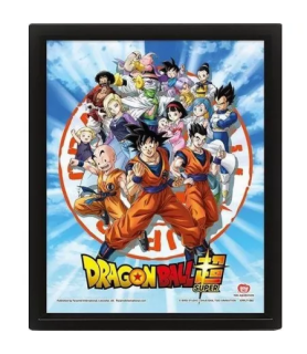 Cadre 3D Lenticulaire - Dragon Ball Z Goku & Z Fighters