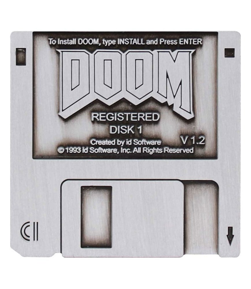 Réplique Pin's Floppy Disk Doom